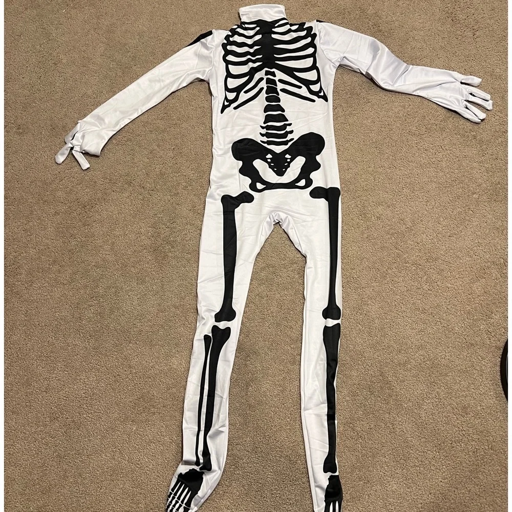 Kids' Wacky Skeleton Jumpsuit with Cape – Size S – New with Tags (NWOT)